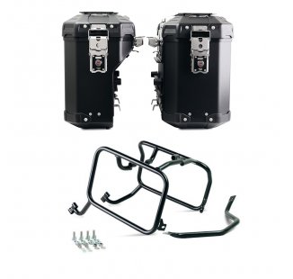 Coppia borse Atlas in Alluminio 39L+32L + Telai HUSQVARNA per borse in alluminio Atlas