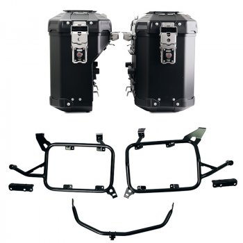 Coppia borse Atlas in Alluminio 39L+32L  + Telai per borse in alluminio Atlas BMW F850GS e ADV