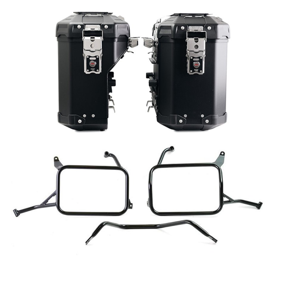 Coppia borse Atlas in Alluminio 39L+32L + Telai per borse in alluminio Atlas Yamaha Ténéré 700