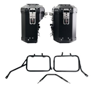 Coppia borse Atlas in Alluminio 39L+32L + Telai per borse in alluminio Triumph Tracker 400