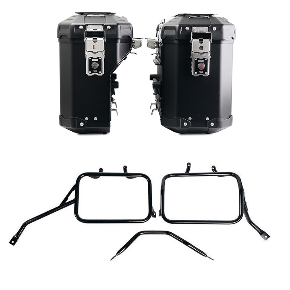 Coppia borse Atlas in Alluminio 39L+32L + Telai per borse in alluminio Triumph Tracker 400