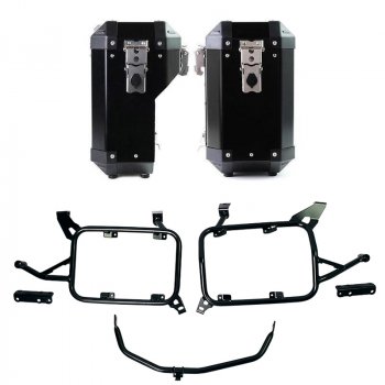 Coppia borse Atlas in Alluminio 40L+34L + Telai per borse in alluminio BMW F900GS ADV