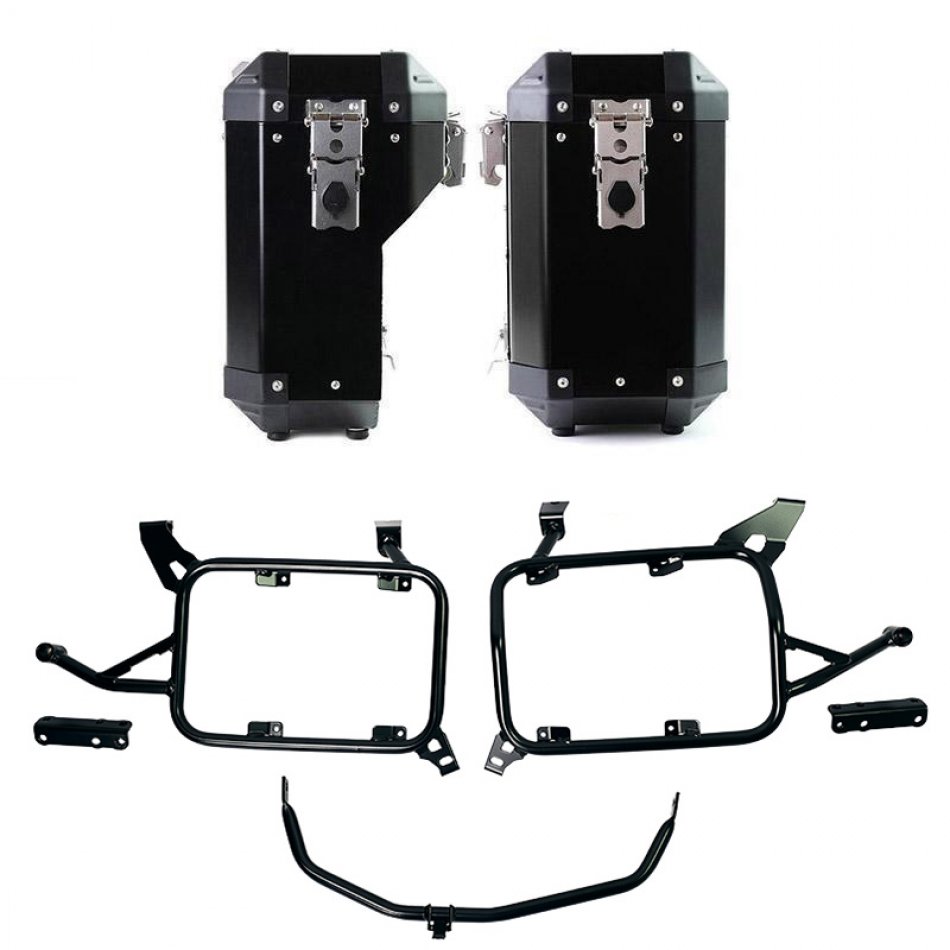 Coppia borse Atlas in Alluminio 40L+34L + Telai per borse in alluminio BMW F900GS ADV