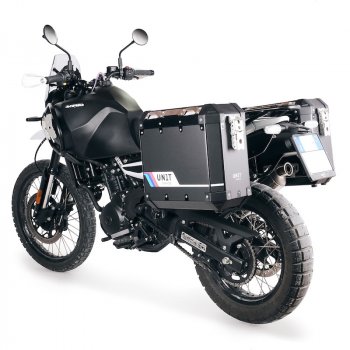 Coppia borse Atlas in Alluminio 40L+40L con Telai Royal Enfield Himalayan 450 per scarico originale (2024 in poi)