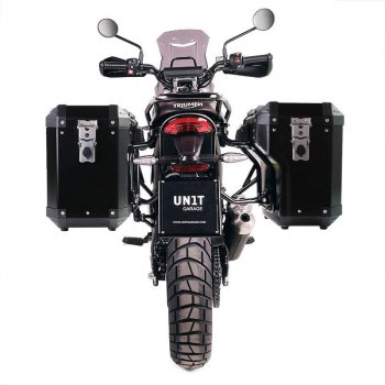 Coppia borse Atlas in Alluminio 47L+41L + Telai per borse in alluminio Triumph Speed 400 & Scrambler 400 X