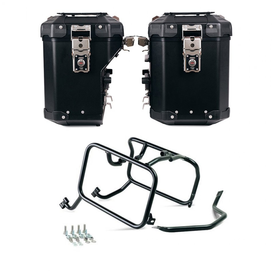Coppia borse Atlas in Alluminio 48L+41L + Telai KTM per borse in alluminio Atlas