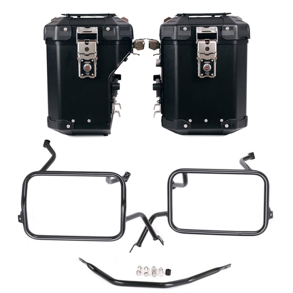 Coppia borse Atlas in Alluminio 48L+41L + Telai per borse in alluminio Atlas BMW F450GS