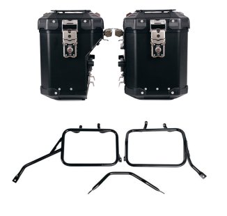 Coppia borse Atlas in Alluminio 48L+41L + Telai per borse in alluminio Triumph Tracker 400