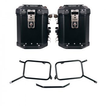 Coppia borse Atlas in Alluminio 48L+48L + Telai per borse in alluminio Triumph Bonneville T120