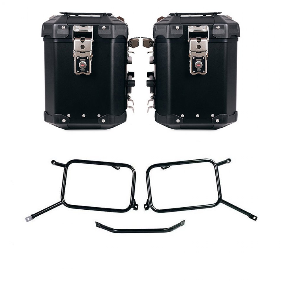 Coppia borse Atlas in Alluminio 48L+48L + Telai per borse in alluminio Triumph Bonneville T120