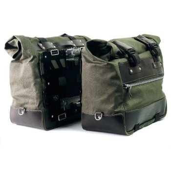 Coppia borse laterale Cult in Canvas 40L - 50L + Coppia piastre in Alluminio