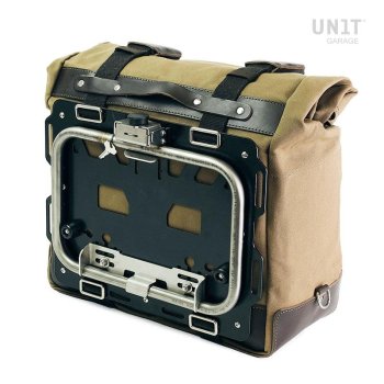 Coppia borse laterale Cult in Canvas 40L - 50L + Coppia piastre in Alluminio