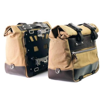 Coppia borse laterale Cult in Canvas 40L - 50L + Coppia piastre in Alluminio