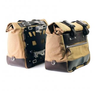 Coppia borse laterale Cult in Canvas 40L - 50L + Coppia piastre in Alluminio