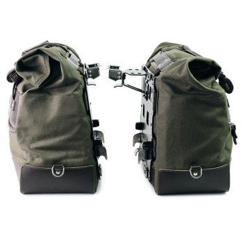 Coppia borse laterali Cult in Canvas 40L - 50L + Coppia piastre in Alluminio