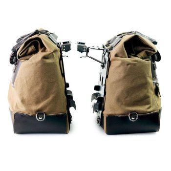 Coppia borse laterali Cult in Canvas 40L - 50L + Coppia piastre in Alluminio