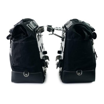 Coppia borse laterali Cult in Canvas 40L - 50L + Coppia piastre in Alluminio