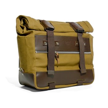 Coppia borse laterali Cult in Canvas 40L - 50L + Coppia piastre in alluminio BMW R1300GS ADV