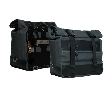 Coppia borse laterali Cult in Canvas 40L - 50L + Coppia piastre in alluminio BMW R1300GS ADV