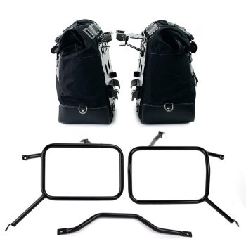 Coppia borse laterali Cult in Canvas 40L - 50L + Coppia piastre in Alluminio + Telai per borse in alluminio Atlas Triumph Street Scrambler 900 (2026 in poi)