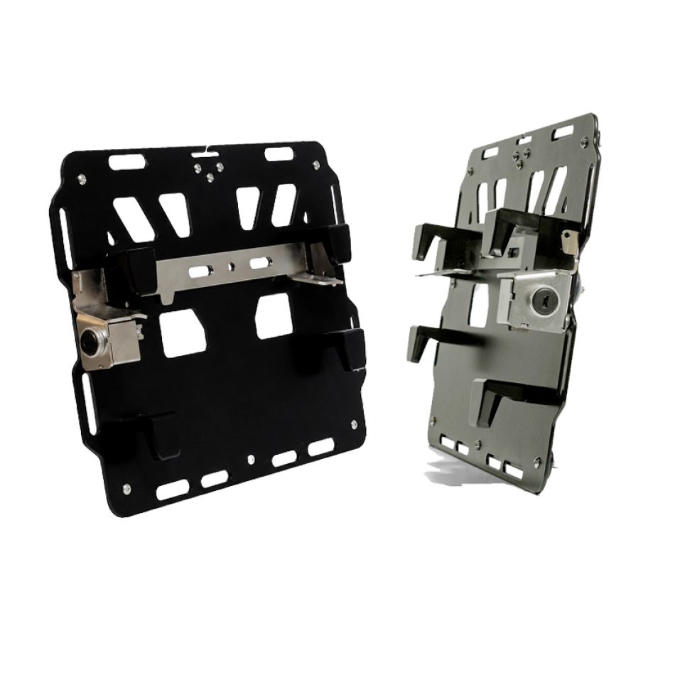 Coppia piastre in alluminio per supporti borse BMW R1300GS ADV