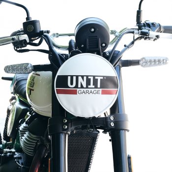 Cover coprifaro in pelle con logo