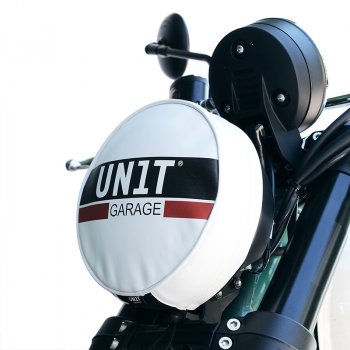 Cover coprifaro in pelle con logo