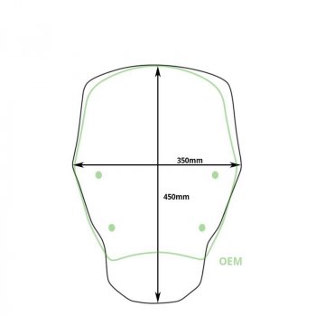 Cupolino M senza Radar BMW R1300GS (2023 in poi)