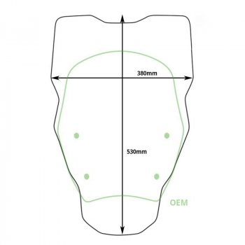 Cupolino XL senza Radar BMW R1300GS (2023 in poi)