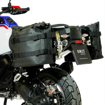 Due Borse laterali Khali in TPU 35L - 45L + Coppia piastre in alluminio BMW R1300GS ADV