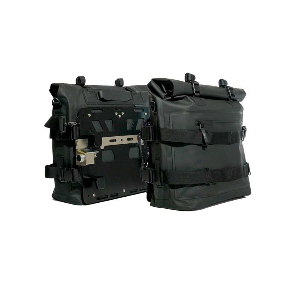 Due Borse laterali Khali in TPU 35L - 45L + Coppia piastre in alluminio BMW R1300GS ADV