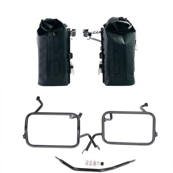 Due Borse laterali Khali in TPU 35L - 45L + Coppia piastre in Alluminio + Telai per borse in alluminio Atlas BMW F450GS