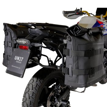Due Borse laterali Khali in TPU 35L - 45L + Coppia piastre in Alluminio + Telai per borse in alluminio Atlas BMW F450GS