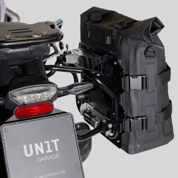 Due Borse laterali Khali in TPU 35L - 45L + Coppia piastre in Alluminio + Telai per borse in alluminio Atlas BMW F450GS