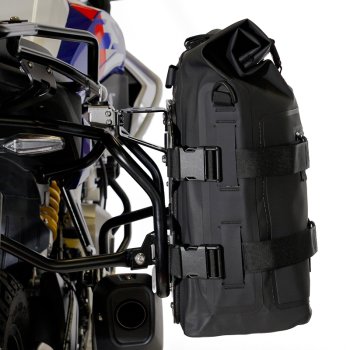 Due Borse laterali Khali in TPU 35L - 45L + Coppia piastre in Alluminio + Telai per borse in alluminio Atlas BMW F450GS