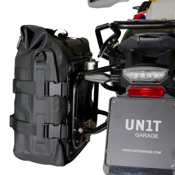 Due Borse laterali Khali in TPU 35L - 45L + Coppia piastre in Alluminio + Telai per borse in alluminio Atlas BMW F450GS