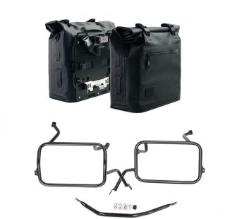 Due Borse laterali Khali in TPU 35L - 45L + Coppia piastre in Alluminio + Telai per borse in alluminio Atlas BMW F450GS