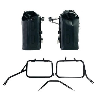 Due Borse laterali Khali in TPU 35L - 45L + Coppia piastre in Alluminio + Telai per borse in alluminio Triumph Tracker 400