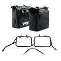 Due Borse laterali Khali in TPU 35L - 45L + Coppia piastre in Alluminio + Telai per borse in alluminio Triumph Tracker 400