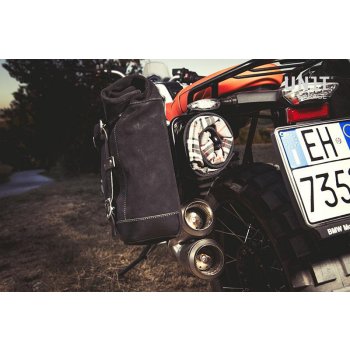 Due Borse laterali Canvas + Doppio Telaio NineT Scrambler