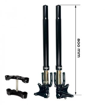 Kit forcella Ohlins BMW R18 + piastre Unit garage con piedini radiali