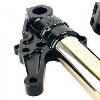 Kit forcella Ohlins custom 43 USD Gold BMW R18 + piastre e piedini Unit Garage (Assiale)