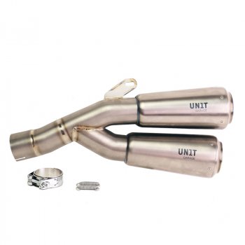 Marmitta Bassa Doppia in Titanio con saldature a vista BMW R12 NineT