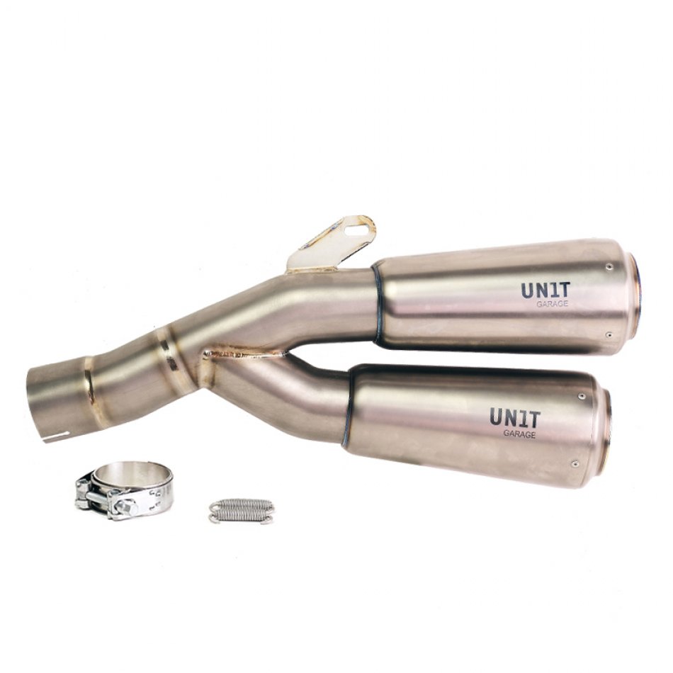 Marmitta Bassa Doppia in Titanio con saldature a vista BMW R12 NineT