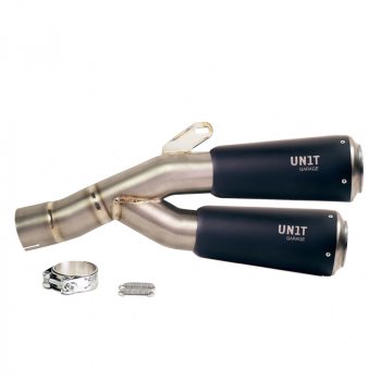 Marmitta Bassa Doppia in Titanio con saldature a vista BMW R12 NineT