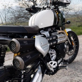 Marmitta Triumph 1200XC & XE con Collettore senza catalizzatore in inox