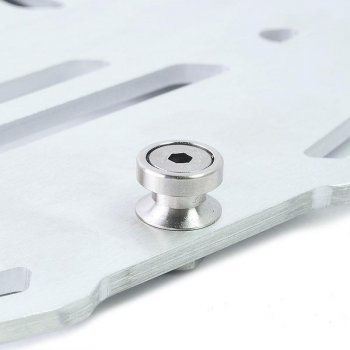 Piastra bauletto Atlas Argento per portapacchi originale BMW R1300GS