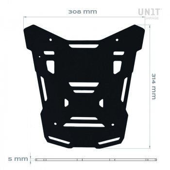 Piastra bauletto Atlas Nero per portapacchi originale BMW R1300GS
