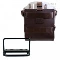 Portaborse in alluminio con frontale regolabile cuoio, aggancio rapido + Telaio Royal Enfield Bear 650