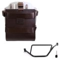 Portaborse in alluminio con frontale regolabile cuoio e aggancio rapido + Telaio BMW F450GS SX